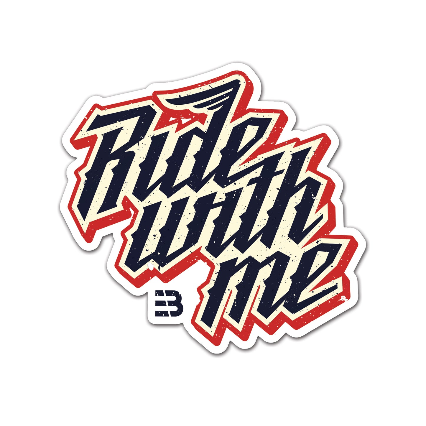 Ride With Me Sticker
