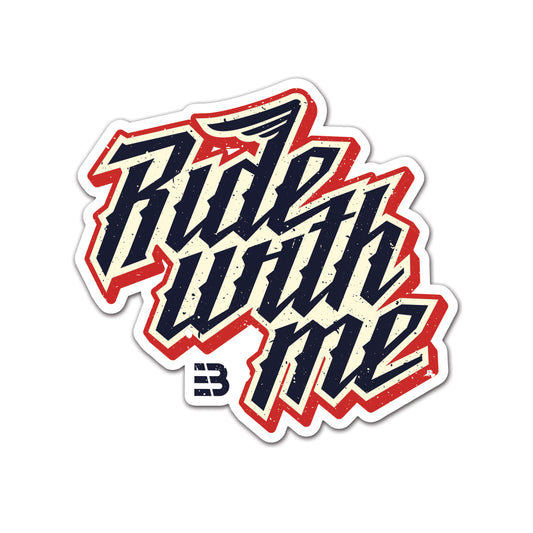 Ride With Me Sticker